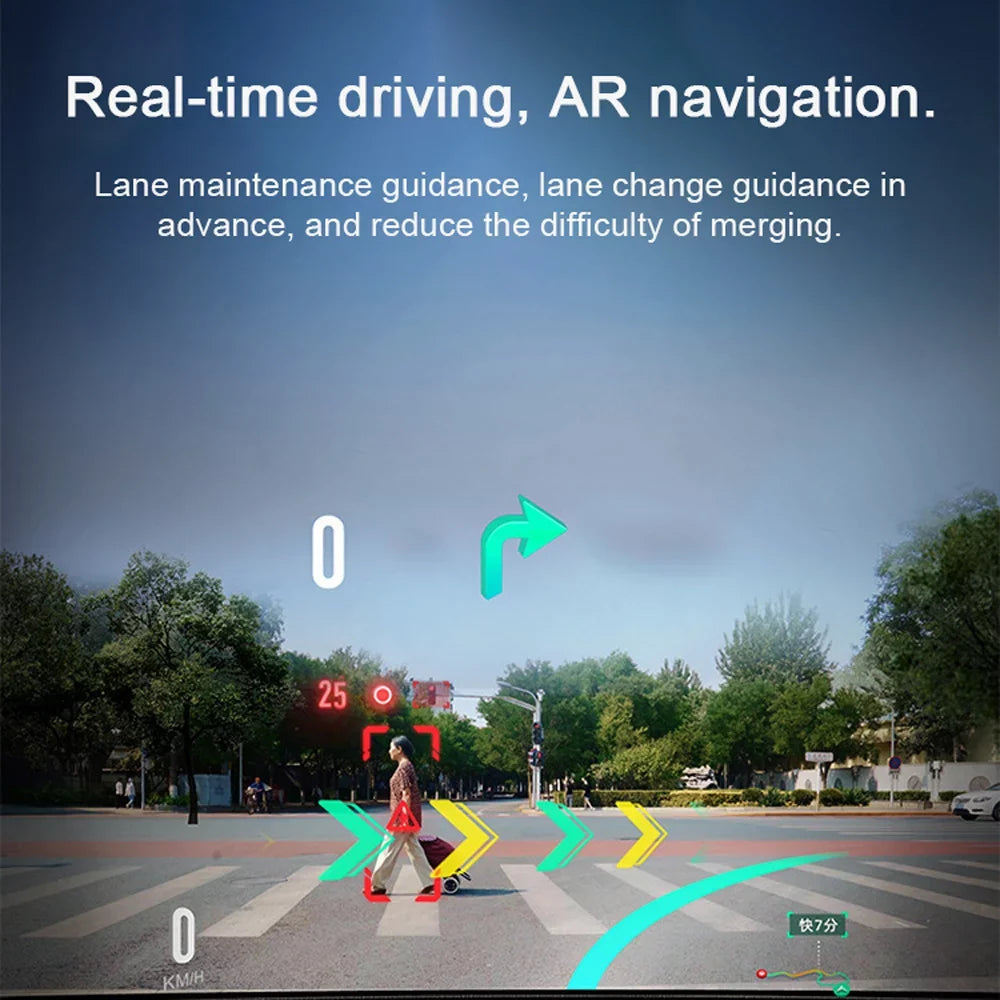 Gecheer Multi-language Dual Lens Car Video Recorder Auto Dash Cam Car  Recorder Night Viewing 10.26in  170 Degree Wide Angle Car Global Positioning System Navigation