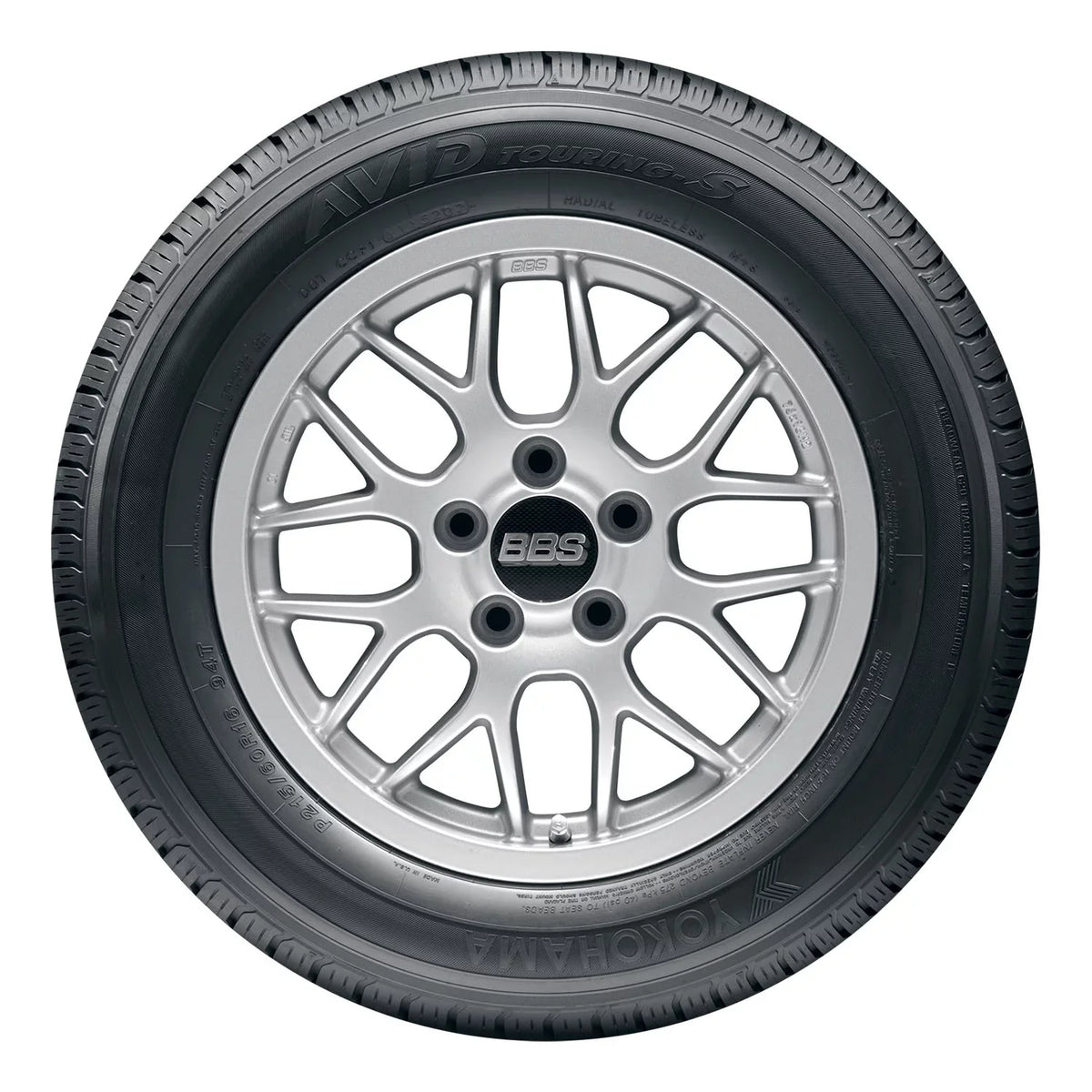 Set of 4 Yokohama Avid Touring-S 225/65R17 102T Tires Fits: 2014-23 Chevrolet Equinox , 2007-16 Honda -V -L
