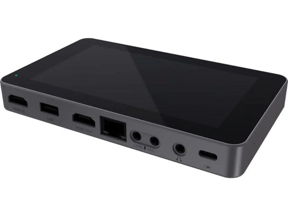 YoloBox Mini Ultra-Portable All-in-One Smart Live Streaming Encoder/Monitor Bundle with 128GB Extreme  Memory Card and Pearstone 6'  Cable