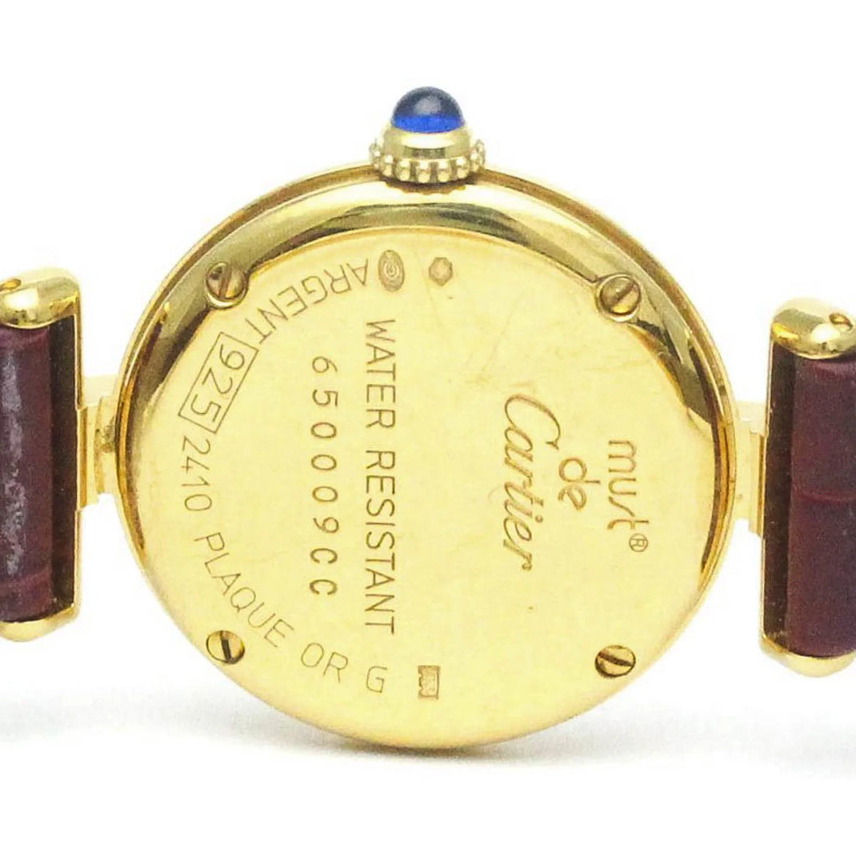 Pre-Owned  Must Colisee Gold Plated Leather Quartz Ladies Watch BF568960 (Good)