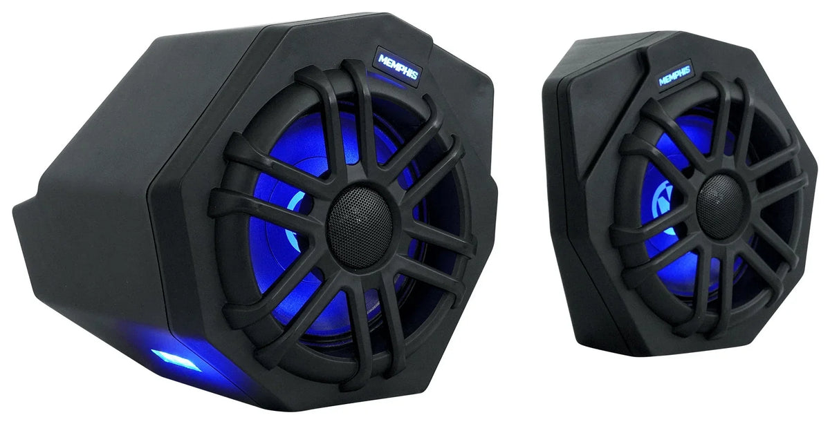 (2) Memphis CANAMX365FE Speakers+Pods+ Tower Speakers+Amp For 2017+ Can Am X3