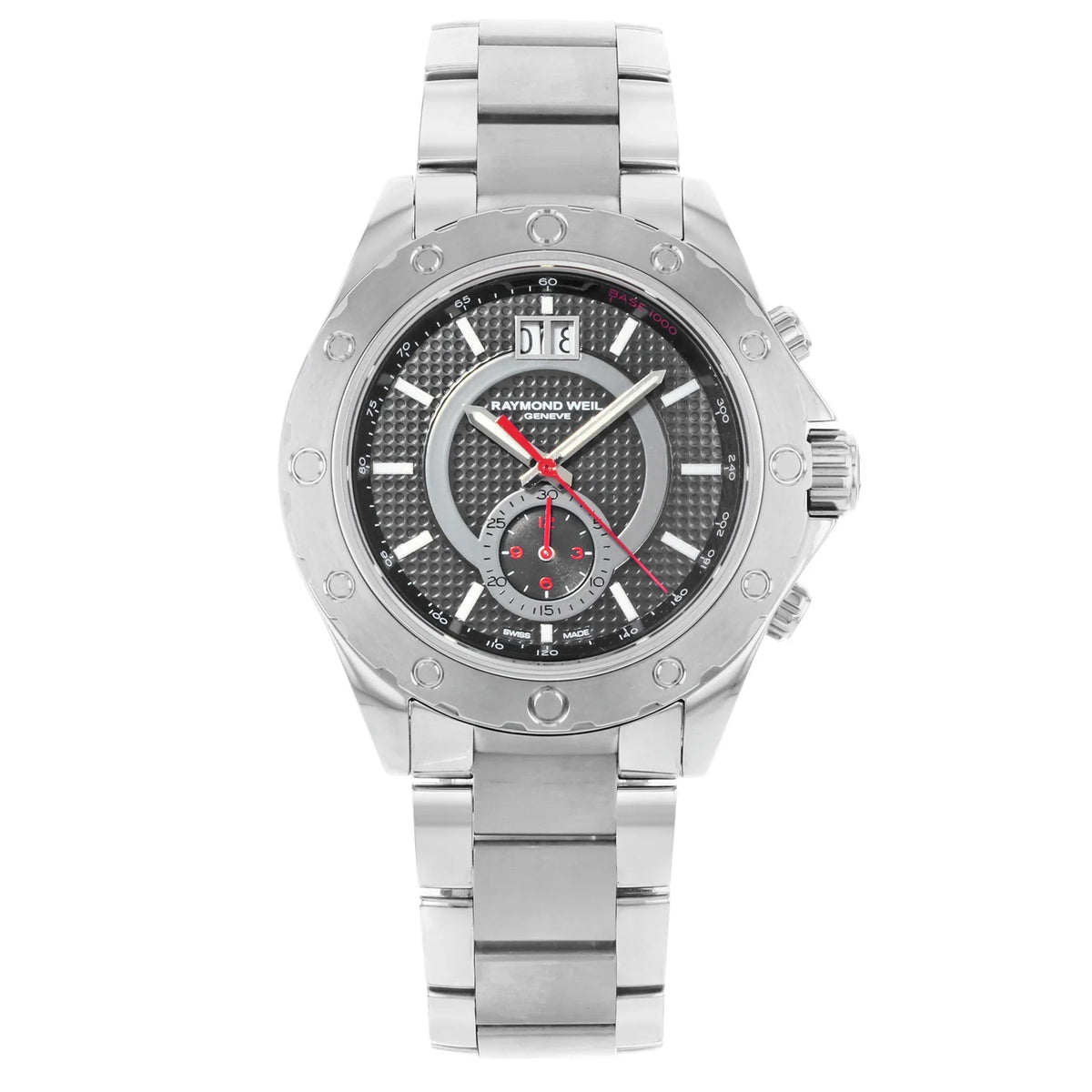 Raymond Weil  Sport Steel Black Dial Chronograph Mens Watch 8600--20001