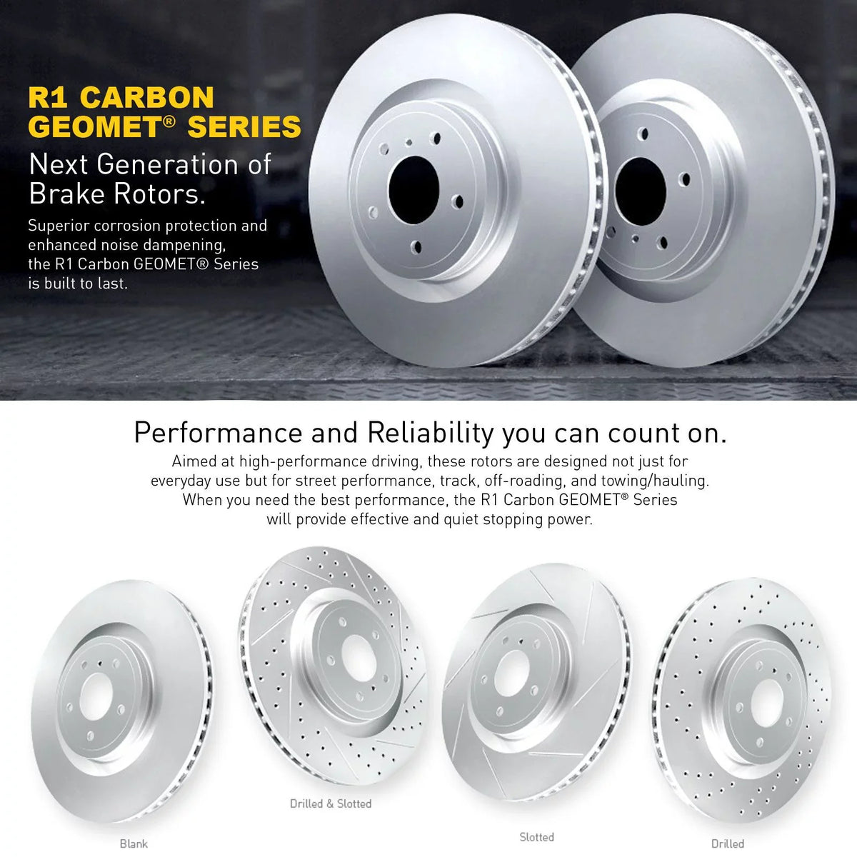 R1 Concepts Wdpn2 20013 R1 Concepts Brake Rotor Carbon Coated Fits select: 2016 ,2021-2022