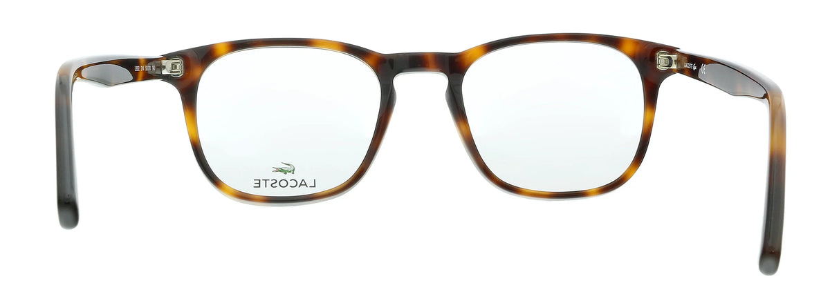 Lacoste L2832 214 Havana Modified Rectangle Eyeglasses for mens