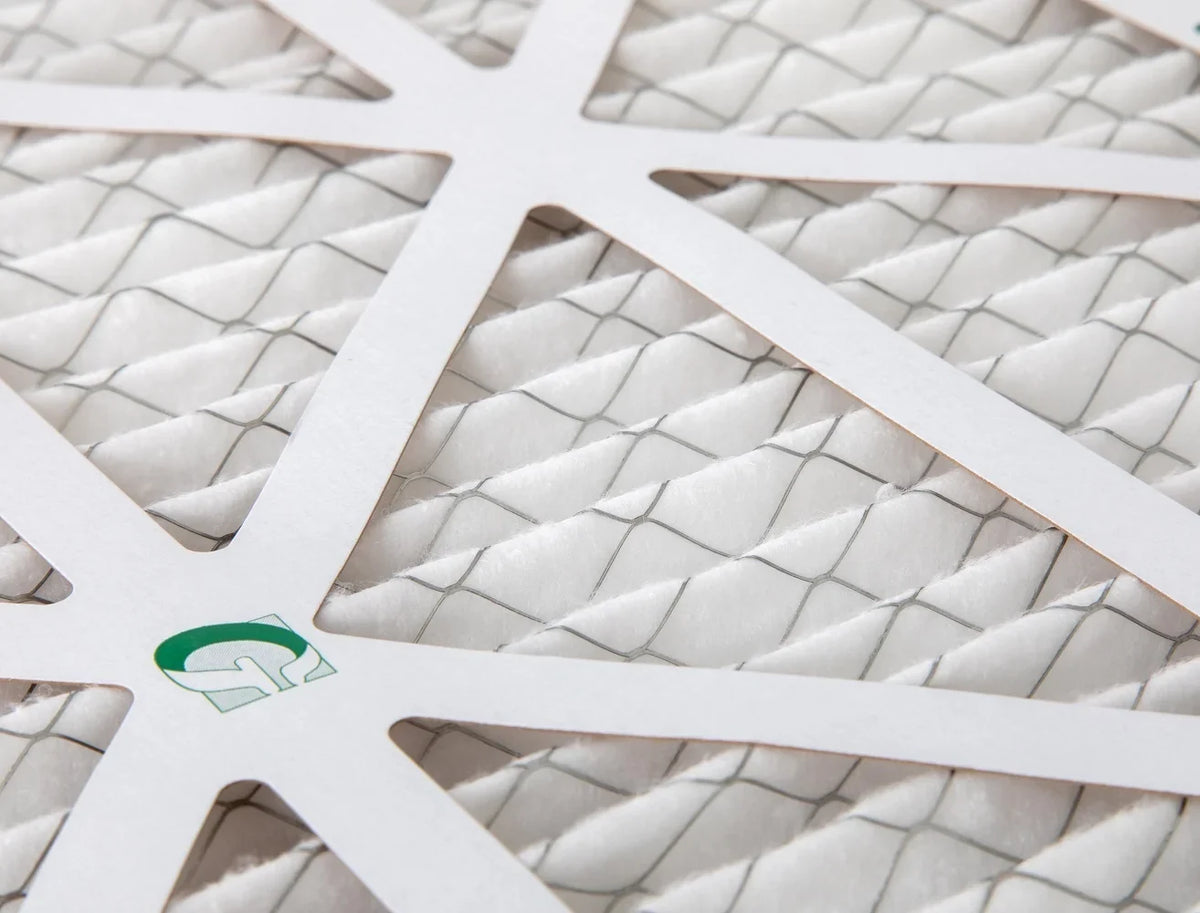 20x25x1  10 Pleated  Furnace Air Filters by Glasfloss Industries. ( 8 Pack ) Exact Size: 19-1/2 x 24-1/2 x 7/8