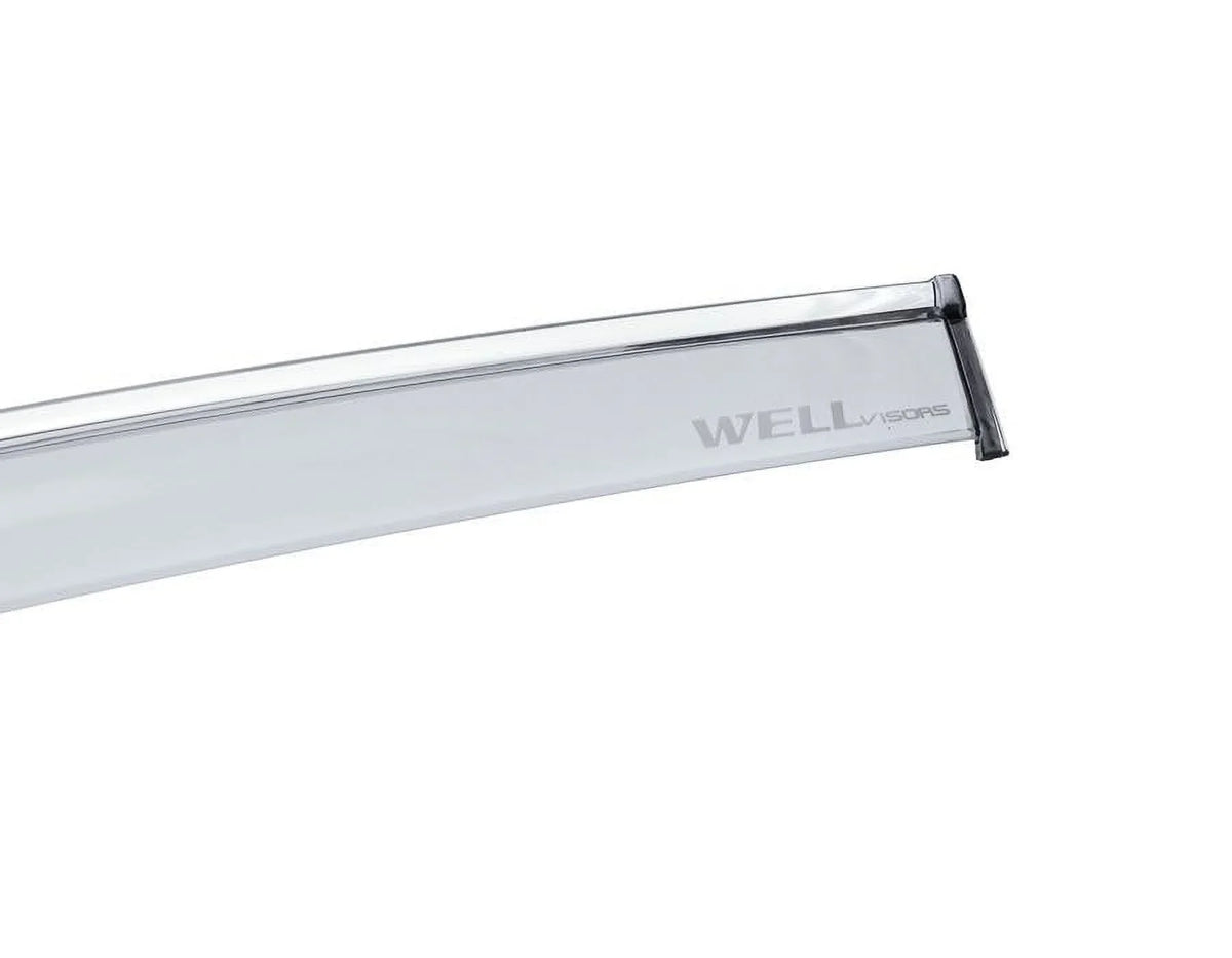 Wellvisors Side Window Visors Wind Deflectors Rain Guard With Chrome Trim for 2019 2020 2021 2022 2023 2024  X5 / G05 3-847BM015