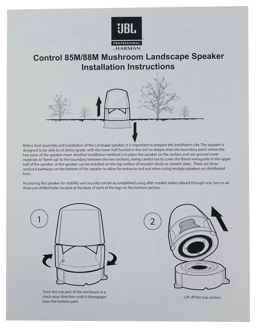 (4)   85M 5.25" Commercial 70v Outdoor Landscape Speakers+Amplifier