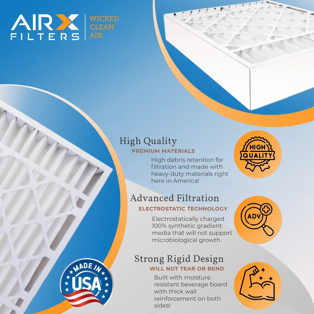 16x25x5 Air Filter  13 Comparable to  1500 - 2200 &  9 Compatible with ReservePro 4511 Premium  Made 16x25x5 Furnace Filter 2 Pack by     .