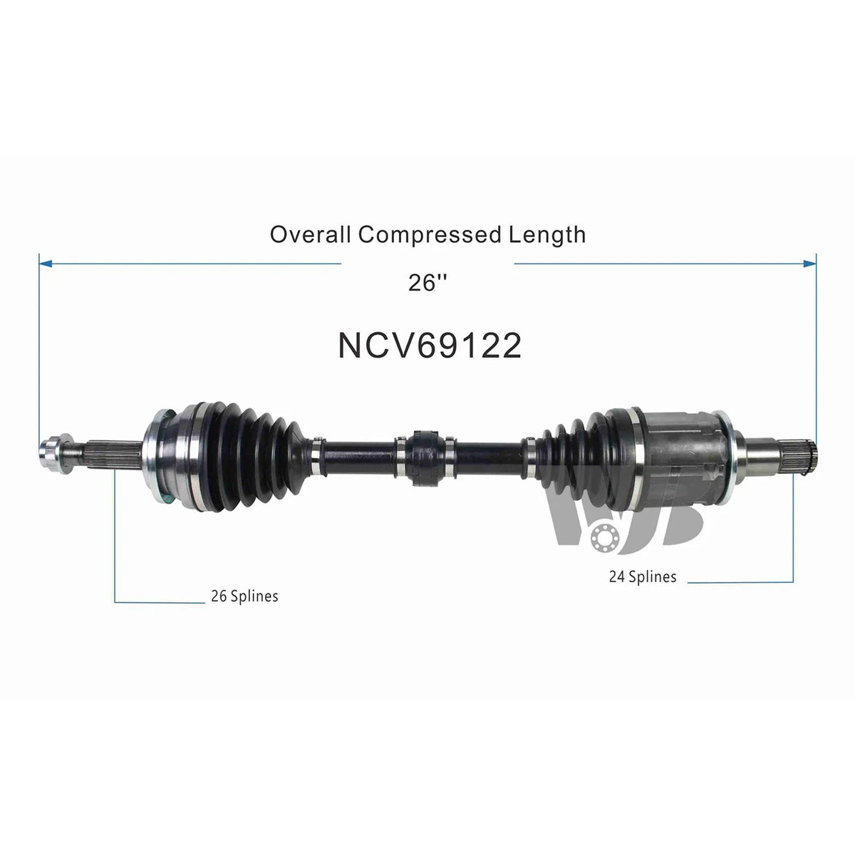 Front Left  Axle Shaft Assembly For 2019 2020 2021 Toyota RAV4 2.5L NCV69122