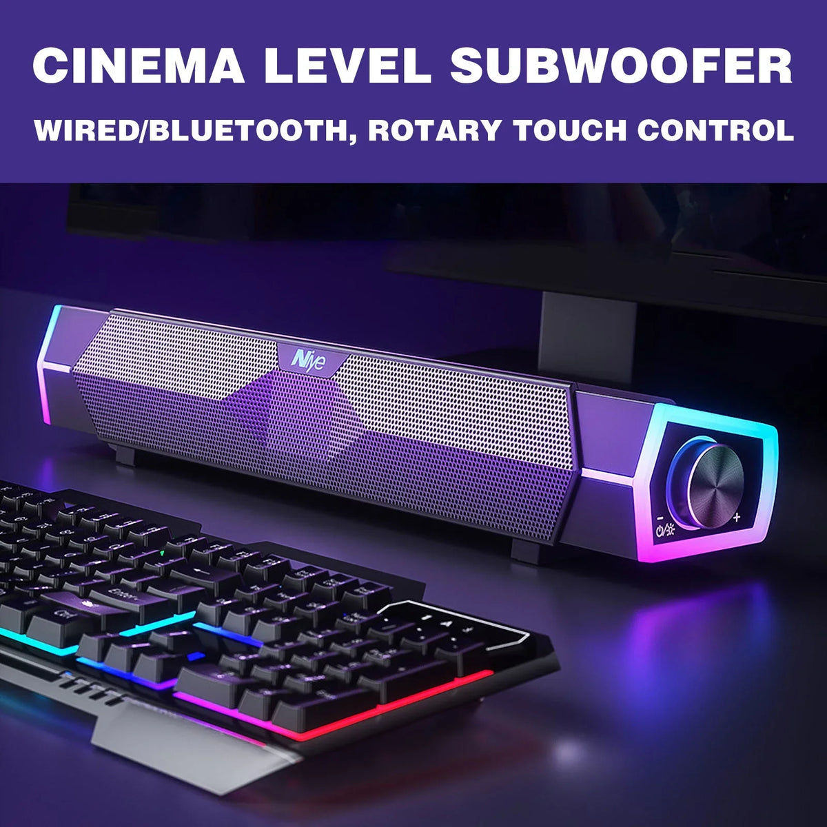 Kcavykas Bluetooth Speaker Bluetooth Speaker Soundbar Computer Speaker Dual Speaker Speaker Subwoofer Cinema Level Surround Sound Clearance Items