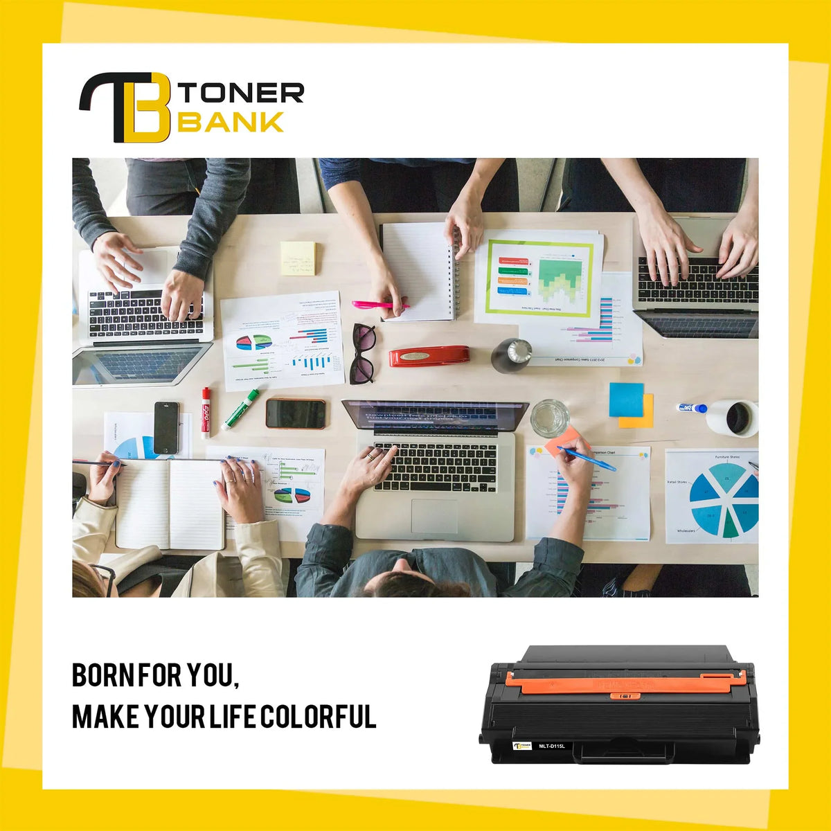 Toner Bank 6-Pack Compatible Toner for Samsung -D115L 115L use with Xpress -M2620 -M2670 -M2830DW -M2880FW -M2820DW -M2870FW Printer 6 * Black