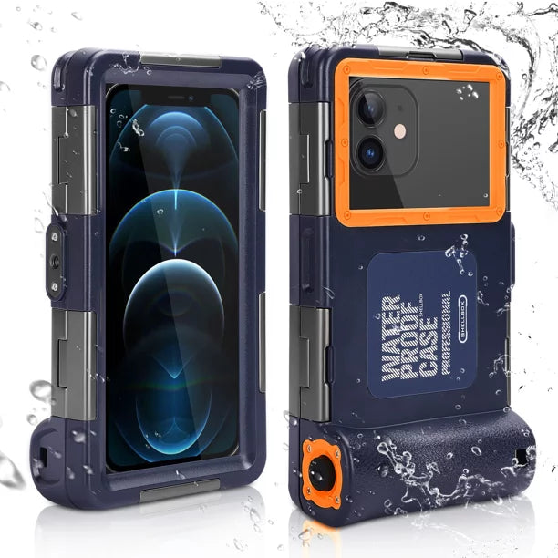 UrbanX Professional [15m/50ft] Swimming Diving Surfing Snorkeling Photo Video Waterproof Protective Case Underwater Housing for Samsung Galaxy F62 And all Phones Up to 6.9 Inch  with Lanyard