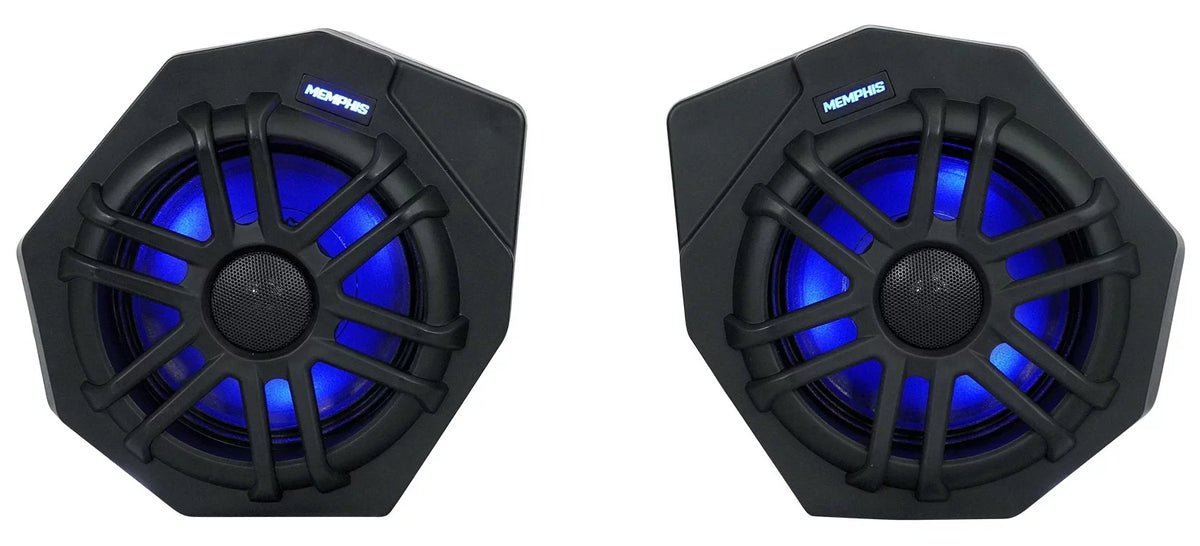 (2) Memphis CANAMX365FE Speakers+Pods+ Tower Speakers+Amp For 2017+ Can Am X3