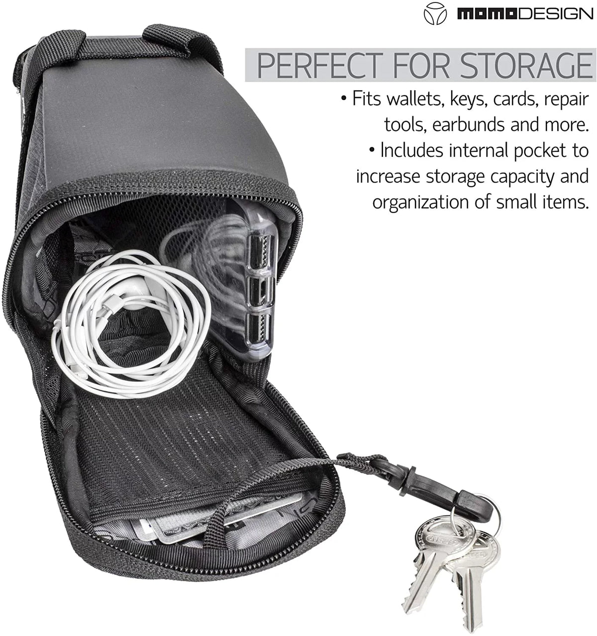 Bike  Saddle Bag  Weather Safe  Perfect for Storage  Led Tail Light & Reflective Design  Capacity of 1.2 L