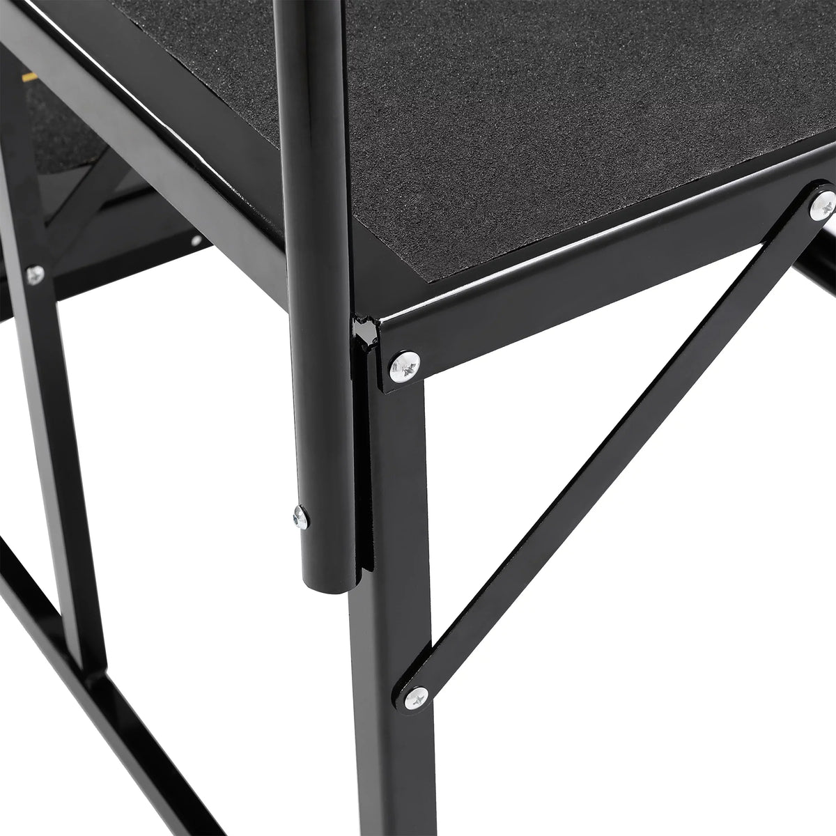 Universal 3 Steps Stairs Steel for  Travel Trailer Camper Trailer W/ Side Load Hand-railing Armrest Hand Rail