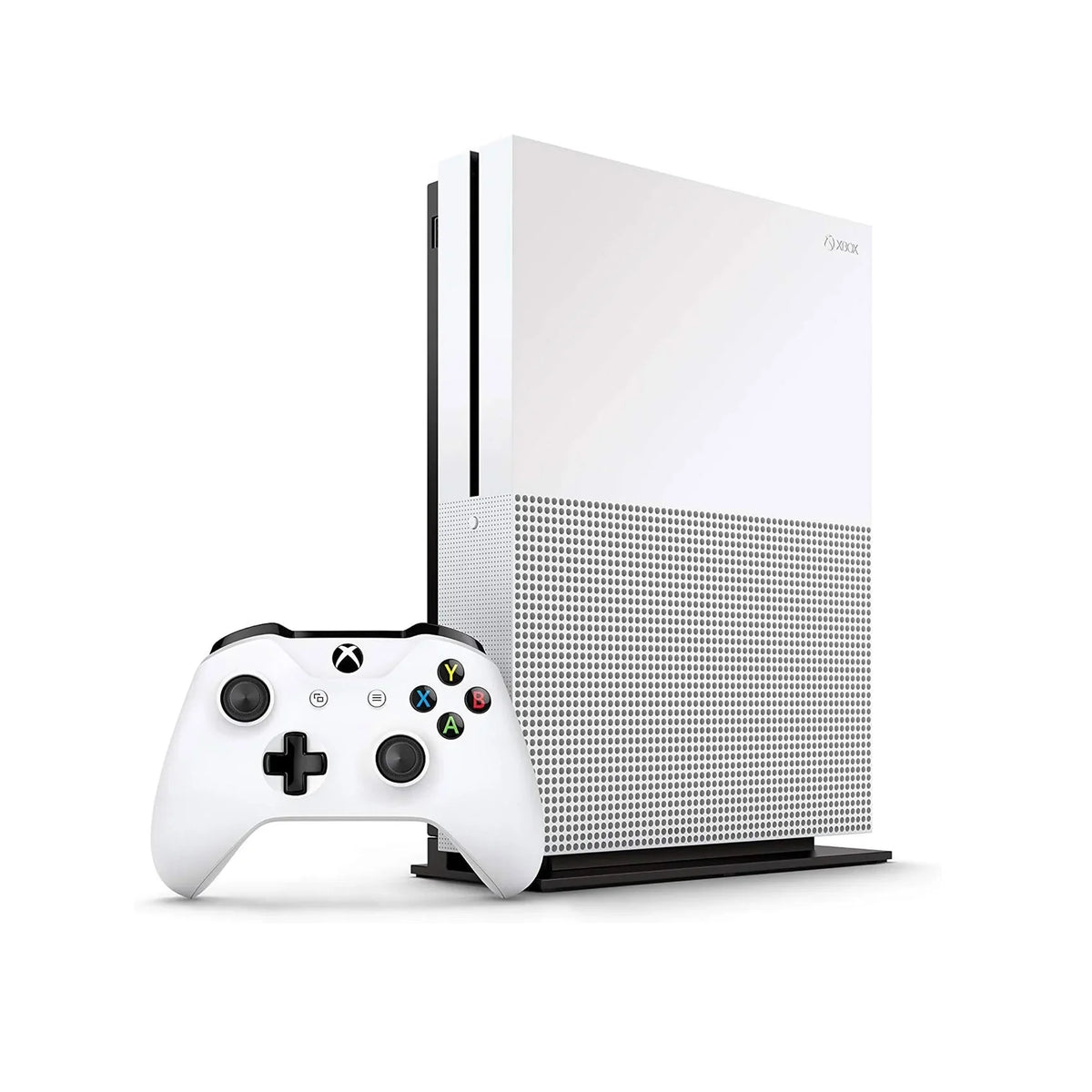 Microsoft Xbox One S 500GB with 2 Controller, 4K Ultra  White with   Cleaning Kit Headset Bundle Like New