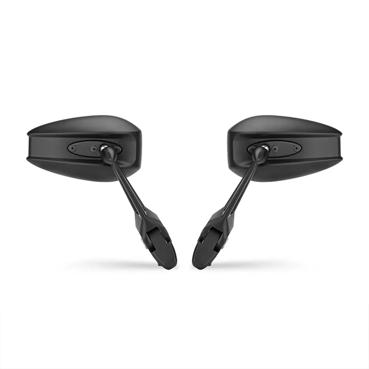 Universal Pair of Aluminum Motorcycle Rearview Mirrors with Electric Car Base - Anti-dazzle Reversing Mirror - Enhance Rear Visibility and Safety