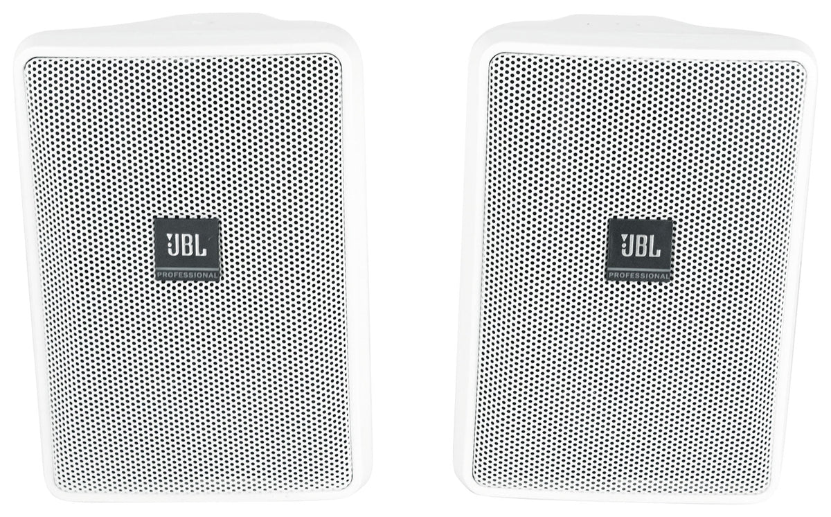 (8)  Control 23-1 White 3" Indoor/Outdoor 70v Commercial Wall Speakers + Amp