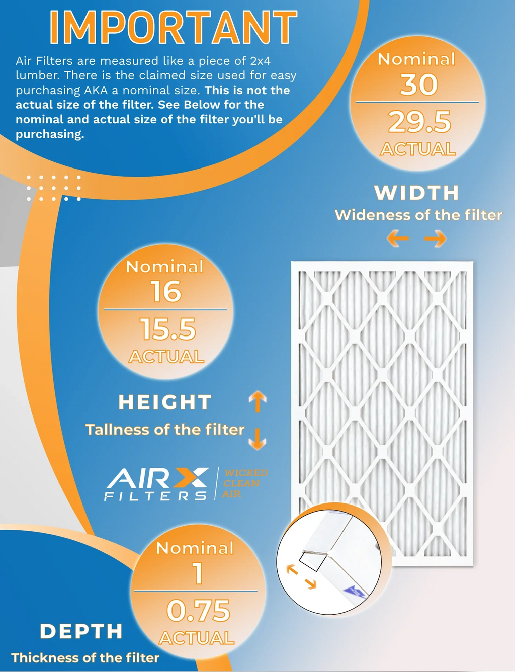 16x30x1 Air Filter  8 Rating, 12 Pack of Furnace Filters Comparable to  700 &  5 - Made in  by     .