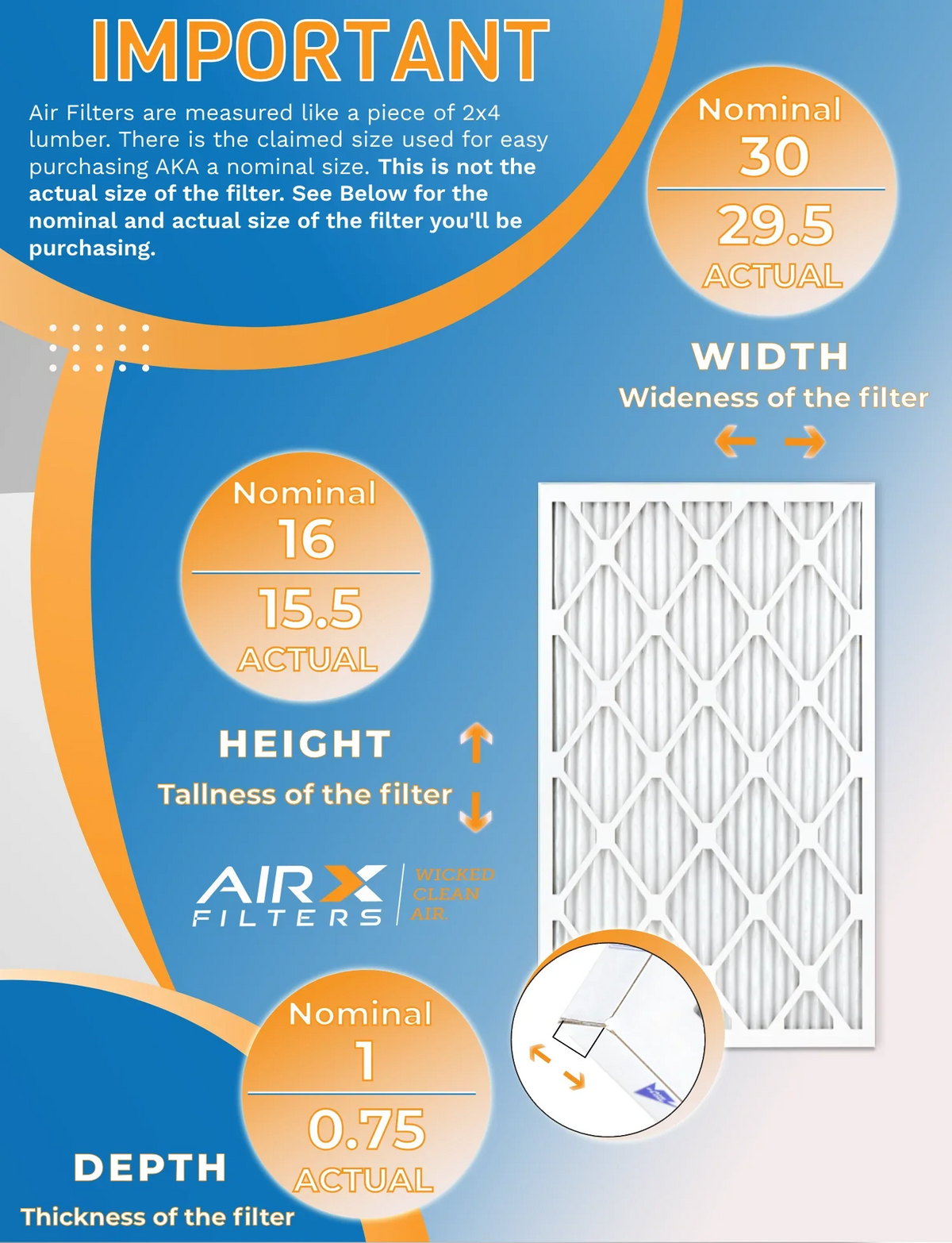 16x30x1 Air Filter  8 Rating, 12 Pack of Furnace Filters Comparable to  700 &  5 - Made in  by     .
