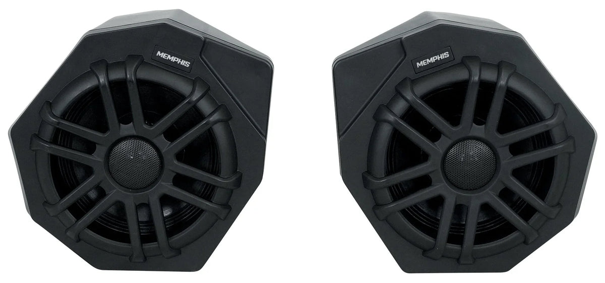 (2) Memphis CANAMX365FE Speakers+Pods+ Tower Speakers+Amp For 2017+ Can Am X3