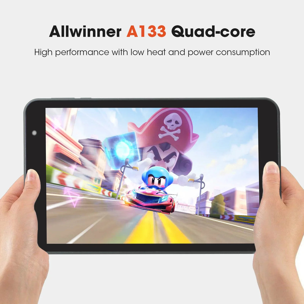 weelikeit Tablet 8 inch Android 13 Tablets with WiFi, Quad-Core Processor Tablet  with 4(3+1)  32GB , 1280x800  Display, Dual Camera, Bluetooth5.0(Black)