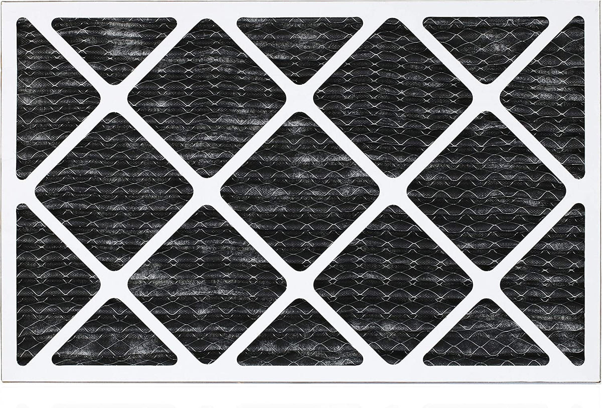 Filterbuy 14x20x1  8 Odor Eliminator Pleated   Furnace Air Filters with Activated Carbon (3-Pack)