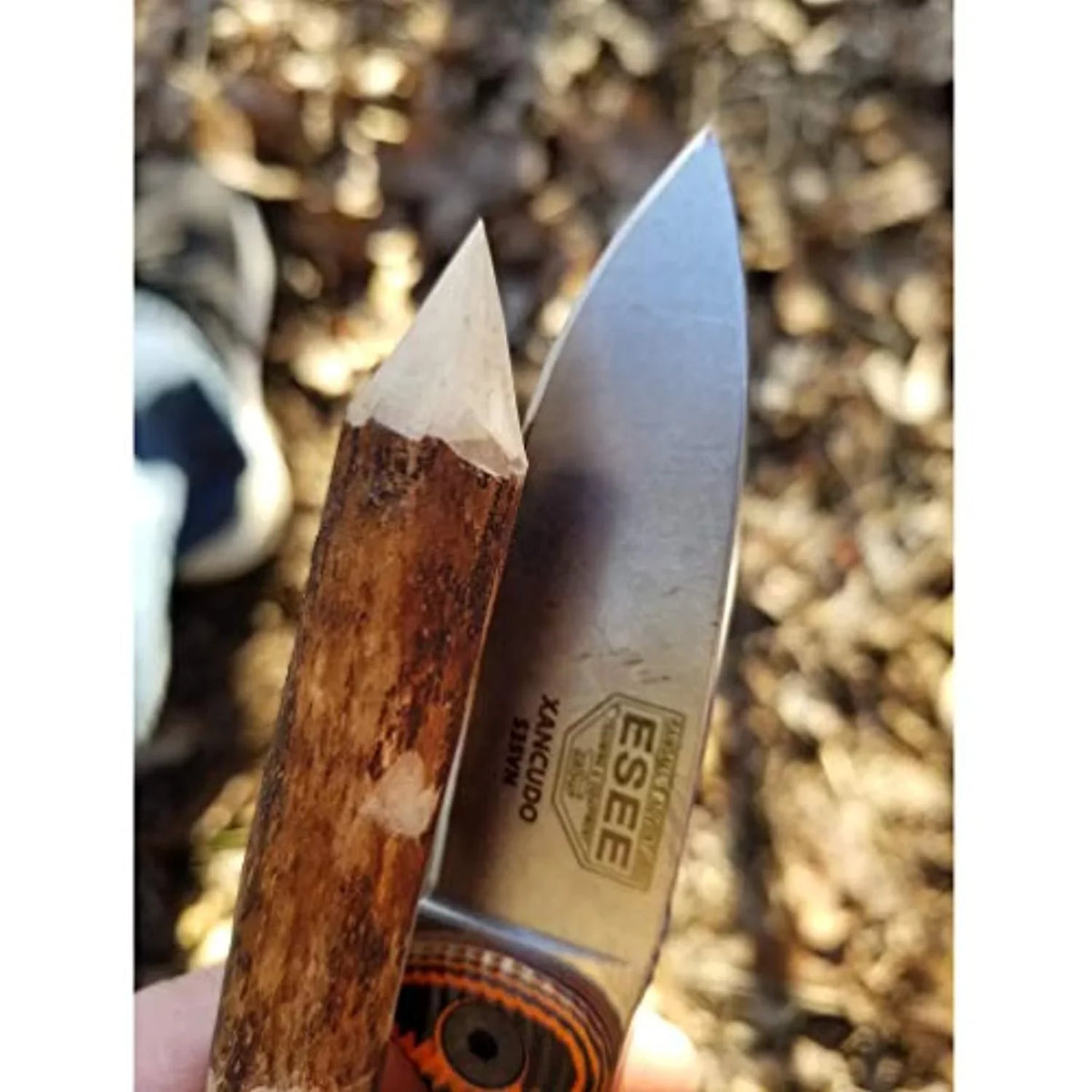 XAN2-006 Xancudo Fixed Blade Knife S35VN Stainless Steel & Orange/Black G10 Knives